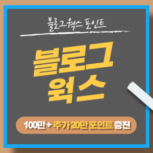 블로그웍스 120만 포인트