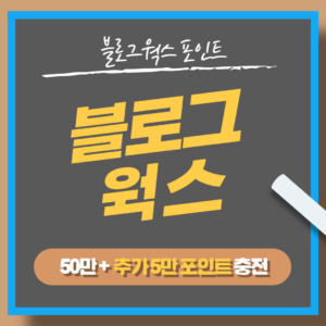 블로그웍스 55만 포인트