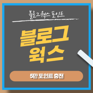 블로그웍스 5만 포인트